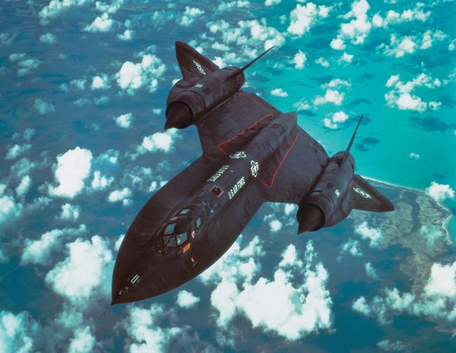 SR-71 Blackbird in flight